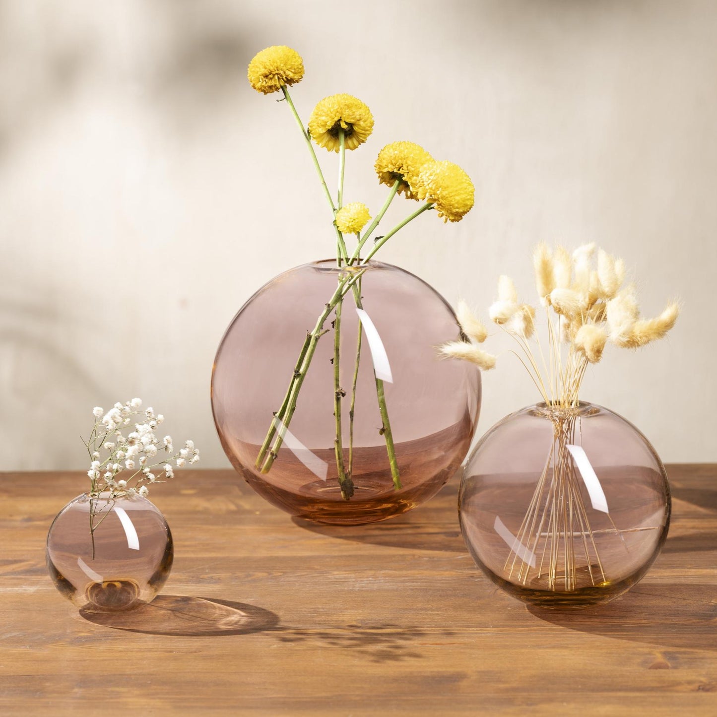 Uveggiando - Mars Vase Medium Steel Apricot
