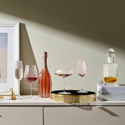 Uveggiando - Round Up Dusty Rose Set of 2 Coupe glasses